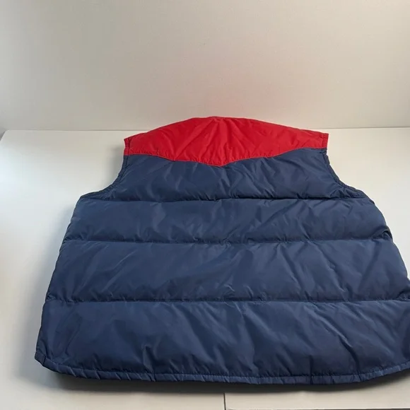 Mens Red and Blue Puffer Vest - Picture 5 of 7